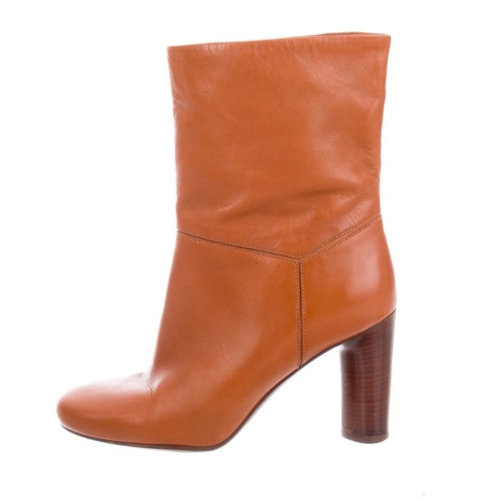 Marc Jacobs Tan Leather Ankle Boots Size 37